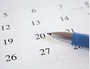 pagina di calendario