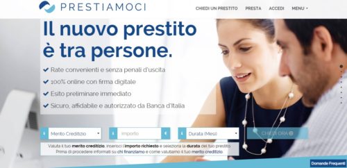 home page sito prestiamoci