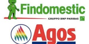 logo di findomestic e logo di agos